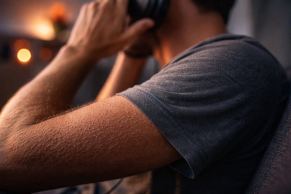Por qué algunas personas experimentan «piel de gallina» al escuchar música
